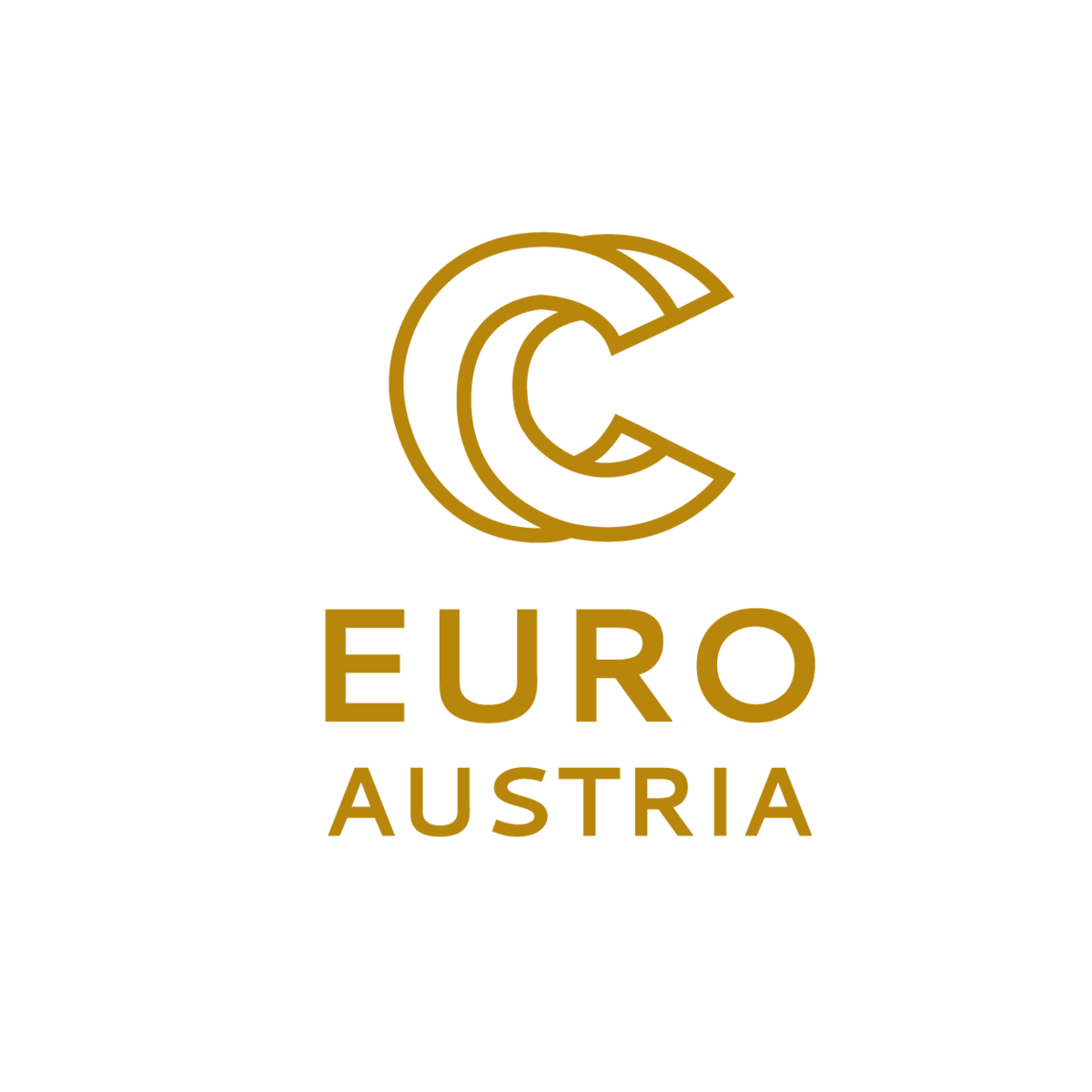 Logo: Goldener Schriftzug CC EURO AUSTRIA